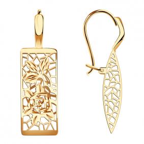 Золотые серьги Красносельский ювелир АСд816-3442 АСд816-3442 фото