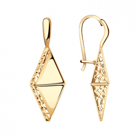 Золотые серьги Красносельский ювелир АСд841-3591 АСд841-3591 фото