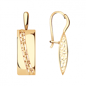 Золотые серьги Красносельский ювелир АСд842-3592 АСд842-3592 фото