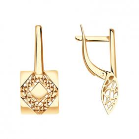 Золотые серьги Красносельский ювелир АСд852-3613 АСд852-3613 фото