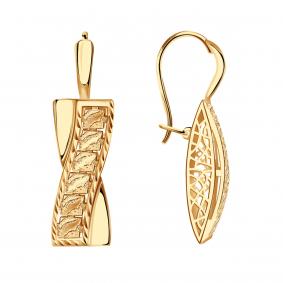 Золотые серьги Красносельский ювелир АСд865-3649 АСд865-3649 фото