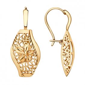 Золотые серьги Красносельский ювелир АСд866-3652 АСд866-3652 фото