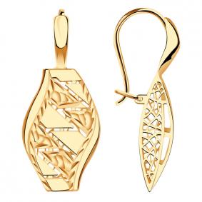 Золотые серьги Красносельский ювелир АСд872-3674 АСд872-3674 фото