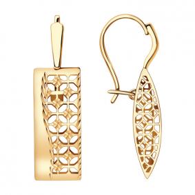 Золотые серьги Красносельский ювелир АСд876-3687 АСд876-3687 фото