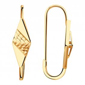 Золотые серьги Красносельский ювелир АСд886-3722 АСд886-3722 фото