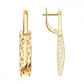 Золотые серьги Красносельский ювелир АСд889-3725 АСд889-3725 фото