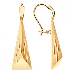 Золотые серьги Красносельский ювелир АСд906-3748 АСд906-3748 фото