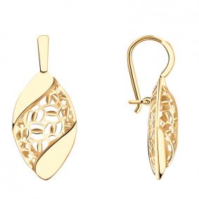 Золотые серьги Красносельский ювелир АСд909-3750 АСд909-3750 фото