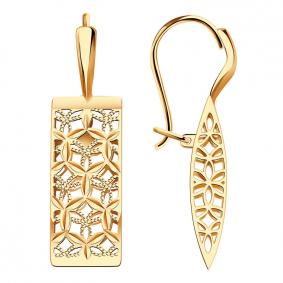 Золотые серьги Красносельский ювелир АСд911-3751 АСд911-3751 фото