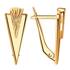 Золотые серьги Красносельский ювелир АСд955-3819 АСд955-3819 фото