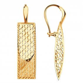 Золотые серьги Красносельский ювелир АСд958-3833 АСд958-3833 фото