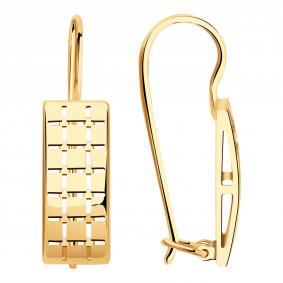 Золотые серьги Красносельский ювелир АСд962-3848 АСд962-3848 фото