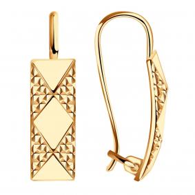 Золотые серьги Красносельский ювелир АСд968-3853 АСд968-3853 фото