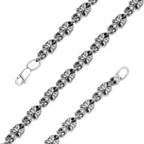 Цепь плетение Фантазийное из черненого серебра Иордань Б-Ц-014 Б-Ц-014 фото