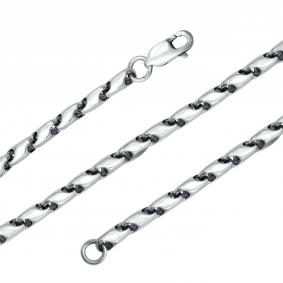 Цепь плетение Фантазийное из черненого серебра Иордань Б-Ц-105 Б-Ц-105 фото