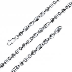 Цепь плетение Фантазийное из черненого серебра Иордань Б-Ц-126 Б-Ц-126 фото