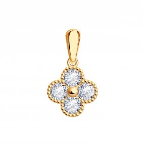 Золотая подвеска BERGER с бриллианитом Б031104 Б031104 фото