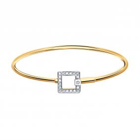 Золотой браслет BERGER Б070005 с фианитом Б070005 фото