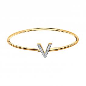 Золотой браслет BERGER Б070036 с фианитом Б070036 фото