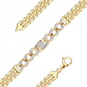 Золотой браслет BERGER Б070140-2 с фианитом Б070140-2 фото