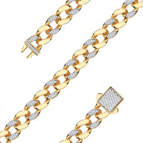 Золотой браслет BERGER Б070150 с фианитом Б070150 фото