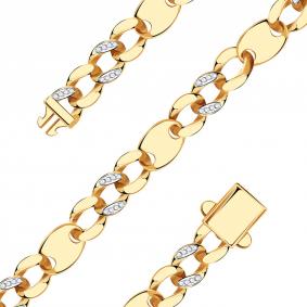 Золотой браслет BERGER Б070154 с фианитом Б070154 фото