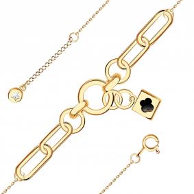 Золотой браслет BERGER Б070212 с фианитом Б070212 фото