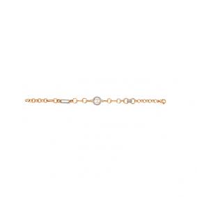 Золотой браслет BERGER Б070221 с фианитом и ониксом Б070221 фото