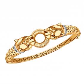 Золотой браслет BERGER Б070355 с фианитом Б070355 фото