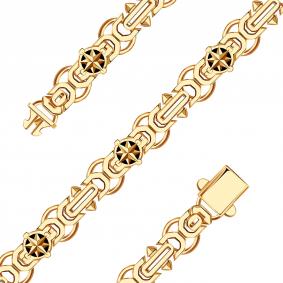 Золотой браслет BERGER Б070411 с ониксом Б070411 фото