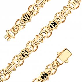 Золотой браслет BERGER Б070413 с ониксом Б070413 фото