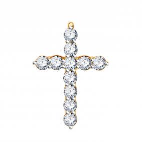 Золотая подвеска BERGER Б080039 с фианитом Б080039 фото