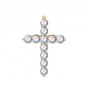 Золотая подвеска BERGER Б080040 с фианитом Б080040 фото