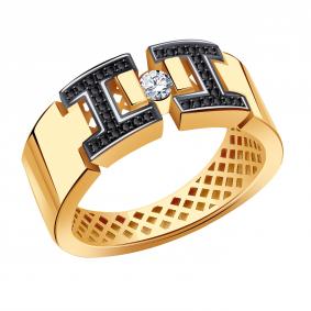 Золотое кольцо BERGER Б110682ч с фианитом Б110682ч фото