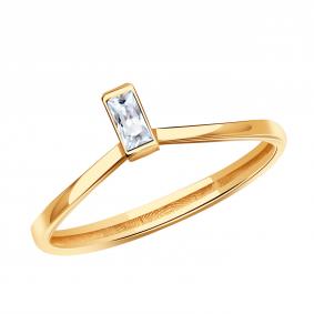 Золотое кольцо BERGER Б111212 с фианитом Б111212 фото