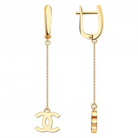 Золотые серьги BERGER Б120122 Б120122 фото