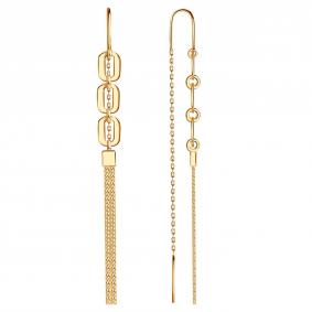 Золотые серьги BERGER Б120376 Б120376 фото