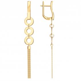 Золотые серьги-трансформеры BERGER Б120379 Б120379 фото