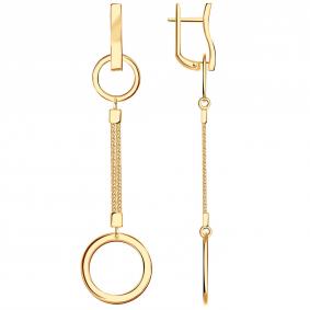 Серьги Б120380 Au 585° Б120380 Б120380 фото