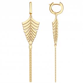 Золотые серьги BERGER Б120452 Б120452 фото