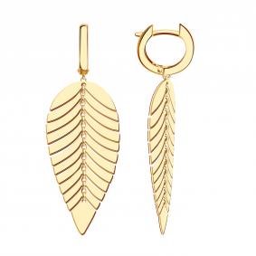 Золотые серьги BERGER Б120499 Б120499 фото