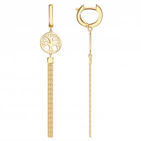 Золотые серьги BERGER Б120533 Б120533 фото