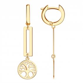 Золотые серьги BERGER Б120535 Б120535 фото