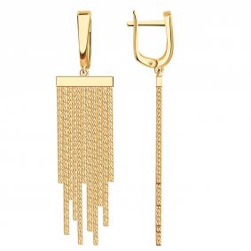 Золотые серьги BERGER Б120559 Б120559 фото