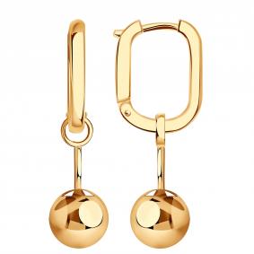Золотые серьги-трансформеры BERGER Б120917 Б120917 фото