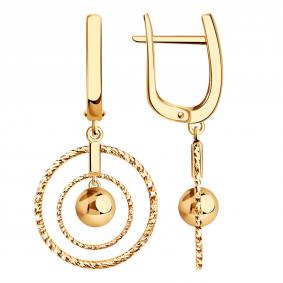 Золотые серьги BERGER Б120923 Б120923 фото