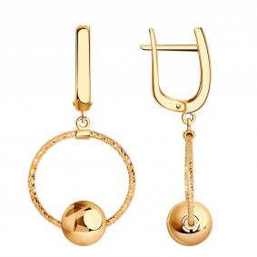 Золотые серьги BERGER Б120924 Б120924 фото