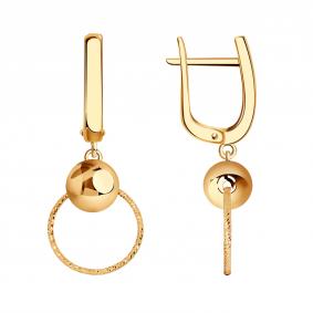 Золотые серьги BERGER Б120925 Б120925 фото