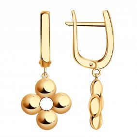 Золотые серьги BERGER Б120940 Б120940 фото