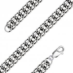 Браслет плетение Питон из черненого серебра NOVIKOV БА113 БА113 фото